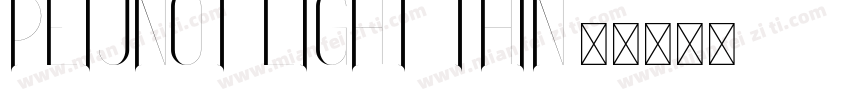 PEIJNOT LIGHT THIN字体转换
